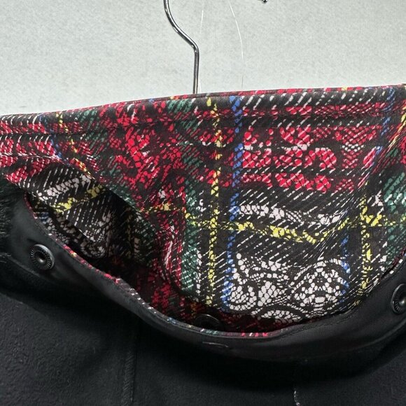 Body Glove Jacket Women S Plaid Faux Fur Trim Fleece Lined Hoodie Waterproof Red - Picture 8 of 14